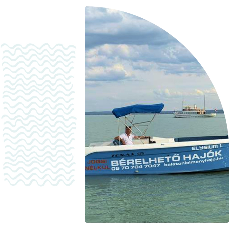 Elektromos hajóbérlés Balaton, a saját tempótokban
